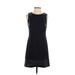 Flavio Castellani Casual Dress - Shift Crew Neck Sleeveless: Black Print Dresses - Women's Size 40