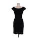 Herve Leger Casual Dress - Sheath: Black Solid Dresses - Women's Size Small