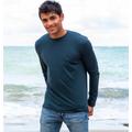 Rapanui Men's Long Sleeve T-shirt Size: S Athletic Grey Certified Organic Cotton Long Sleeve T Shirt