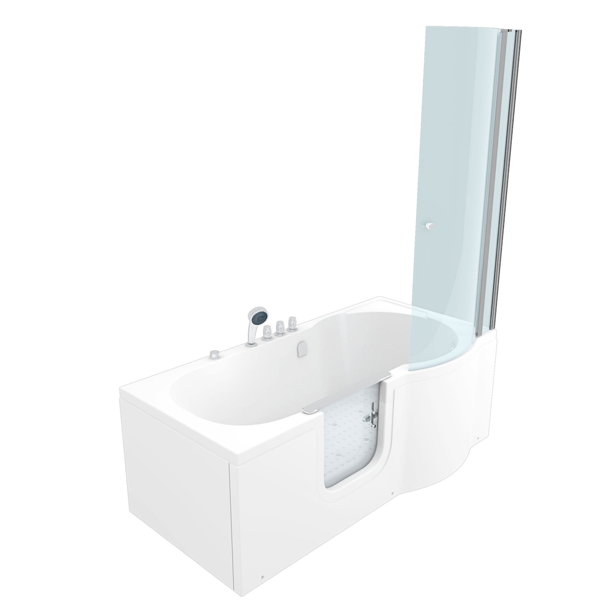 AcquaVapore Seniorendusche und Wanne mit Whirlpool S12D-TH-AIR-L Dusche 170x85cm Image
