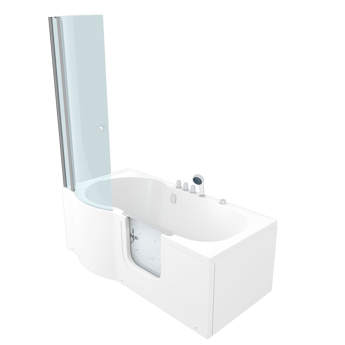 AcquaVapore Seniorendusche und Wanne mit Whirlpool S12D-TH-AIR-R Dusche 85x170cm Image