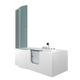 Seniorendusche und Wanne mit Whirlpool S12D-TH-AIR-R Dusche 85x170cm