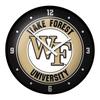 Gold Wake Forest Demon Deacons Modern Disc Wall Clock