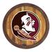 Brown Florida State Seminoles Faux Barrel Top Sign