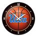 Orange UCLA Bruins Basketball Modern Disc Wall Clock