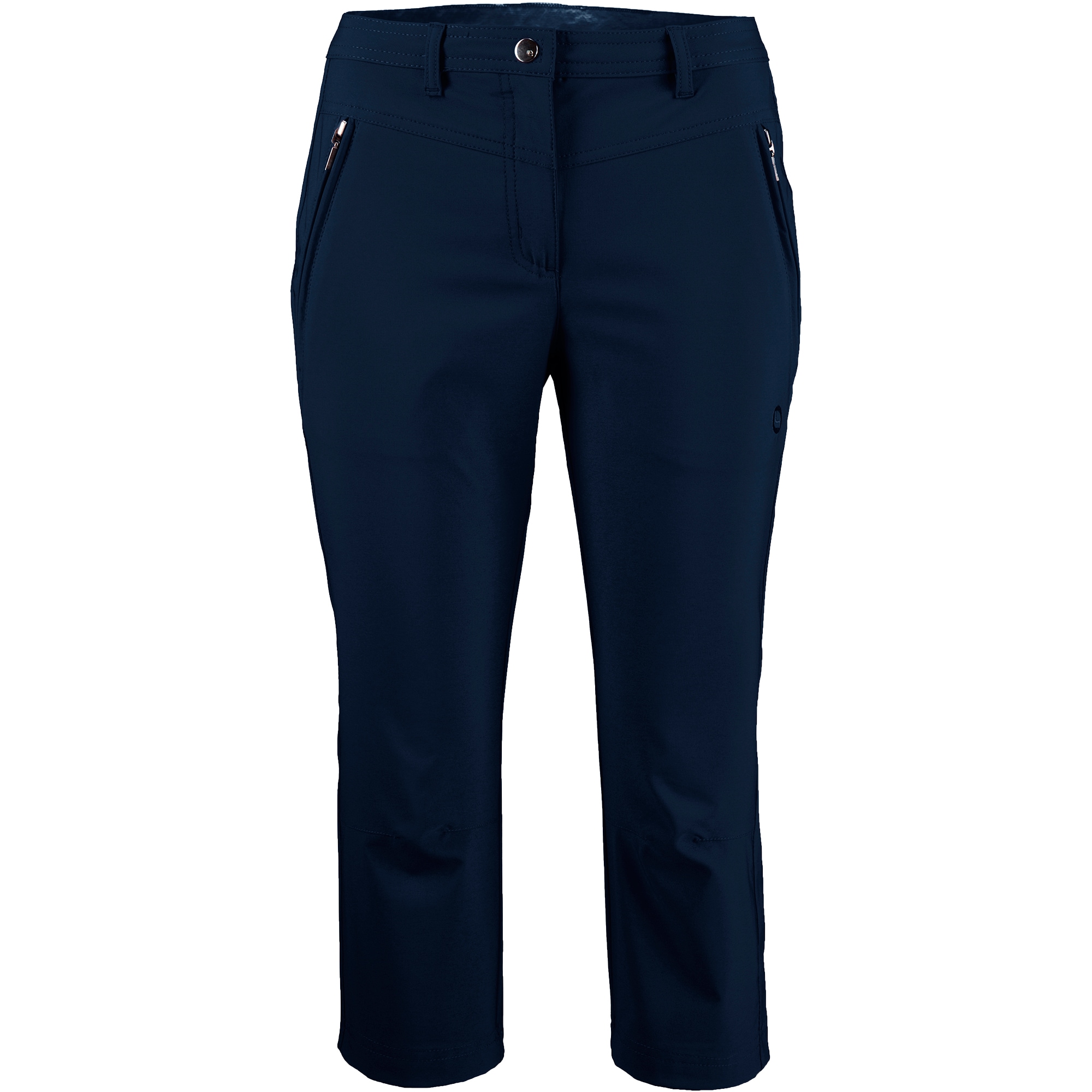 3/4-Hose DEPROC ACTIVE "KENORA PIRATE WOMEN", Damen, Gr. 48 (XL), Normalgrößen, blau (navy), 97% Polyester; 3% Elastan, Hosen, auch in Großen Größen erhältlich