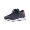 Sneaker RIEKER, Damen, Gr. 41, blau (marine), Lederimitat, sportlich, Schuhe