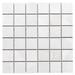 The Tile Life Geo Lust 12" x 12" White Matte Porcelain Mosaic Floor and Wall Tile