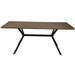 Dining Table Mid-Century Vintage Kitchen Table for Living Room Balcony Cafe Bar, Walnut - 71"x35.5"x 29.5"