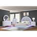 Perla Modern Style 4PC/5PC LED Bedroom Set Made with Wood