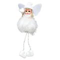 CSCHome Christmas Decorations Christmas Tree Hanging Feather Angel Hanging Cute Wind Doll Desktop Ornament Birthday Gift(White)