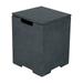 Elementi Plus Propane Tank Cover Table Outdoor Fire Pit Side Table Square Propane Tank Hideaway Storage Box for 20lb Propane Gas Tank Concrete - Dark Grey 15.7 x 15.7 x 20.5