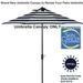 Bayside21 Patio Umbrella Replacement Canopy for 11ft 8 Ribs Sun Protection UPF 50+ Replacement Umbrella Canopy