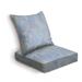 Outdoor Deep Seat Cushion Set Onyx Colorful Crystal Marble Texture with blue icy colors Polished Back Seat Lounge Chair Conversation Cushion for Patio Furniture Replacement Seating Cushion