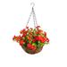 CSCHome Metal Hanging Basket Planter Decorations House Hanging Decorations Patio Garden Decorations Hanging Planters Plant Hanging Baskets Outdoor Lawn