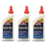 3~ Elmers Glue All 8oz Nonflammable Dries Clear High Strength Adhesive New E3820