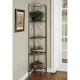 71 in. H Corner Display Etagere - Copper Metal