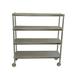 N204836-4-CHL2 Mobile 4 Tier Queen Mary Shelving Units 54 x 20 x 36 in.