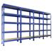 Kuma Tool Storage Shelves 5 Tier Adjustable Metal Garage Storage Shelf Utility Rack Shelf Unit for Warehouse Pantry Kitchen 28 x 12 x 59 Blue 4 Pack