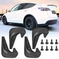 Universal Car Splash Guards Mudguard Flaps for Front Rear Tire with Hardware 4Pcs