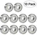 Bearing UEETEK 10 Pcs 6000ZZ Sealed Roller Bearings Radial Ball Bearings