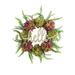 CSCHome Spring Wreaths for Front Door with Hello Sign Spring Summer Decoration Home/Window/Farmhouse/Indoor and Outdoor(purple and green)