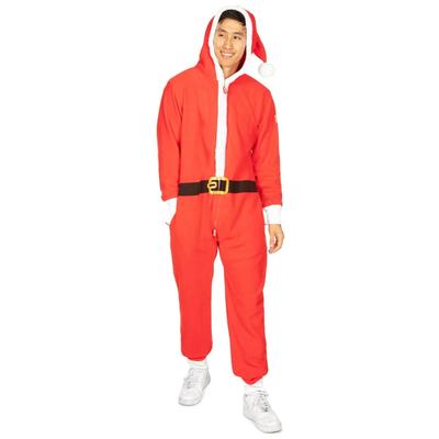 Men's Santa Jumpsuit With Fur