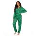 Women's Green Plaid Pajama Set