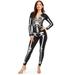 Shimmer Skeleton Bodysuit Costume