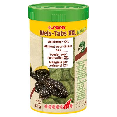 Sparpaket: 2x250ml Sera Wels-Tabs XXL Nature Fischfutter