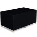 Garden Furniture Covers Waterproof, Patio Set Covers Rectangular 190x70x90cm Garden Table Cover Outdoor Sofa Cover 420D Oxford Fabric Rattan Furniture Cover Windproof Anti-UV, Black