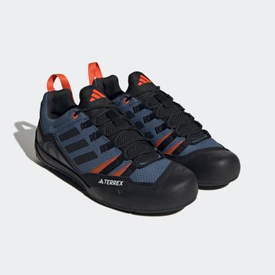 Wanderschuh ADIDAS TERREX "TERREX SWIFT SOLO 2.0", Gr. 44,5, bunt (wonder steel, core schwarz, semi impact orange), Text