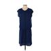 Vince. Casual Dress - DropWaist: Blue Print Dresses - Women's Size 2X-Small
