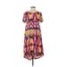 Lularoe Casual Dress - Midi: Pink Print Dresses - Women's Size X-Small