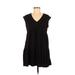 Social Standard by Sanctuary Casual Dress - Popover: Black Solid Dresses - Women's Size Medium