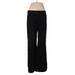 CBR Dress Pants - Mid/Reg Rise Flared Leg Boyfriend: Black Bottoms - Women's Size 6