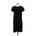 Chelsea28 Casual Dress - Shift: Black Solid Dresses - Women's Size Small