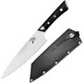 Zelite Infinity By Klarstein - Couteau de chef 8" Razor-Edge Series 59 hrc Acier inoxydable - Noir