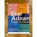"ETEL ADNAN - Original exhibition poster \"Persian\" from the exhibition in the Kunstsammlung Nordrhein-Westfalen"