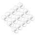 Uxcell 1.73inch Acrylic Button Pin Badge 25 Set Round Pin Blank Buttons Badges Kit Clear