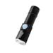 Led Flashlight Mini Led Glare Flashlight Usb Rechargeable Torch Portable Ultra Bright Flashlight Long-Range Illumination Zoom Small Flashlight For Camping Hiking Black