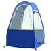 Portable Outdoor Fishing Tent UV-protection Tent Pop Up Single Tent Automatic Instant Tent Rain Shading Tent Windows and Doors on Both Sides for Outdoor Camping Hiking Beach with Carry Bag