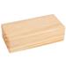 Solid Wood Yoga Block Eco-friendly Durable Lightweight Yoga Accessories for Friends (Light Yellow)