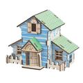 1pc 3D Wooden House Puzzle Educational Board Toy DIY Funny Jigsaw for Kids Children (Forest Cottage)