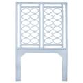 David Francis Furniture Infinity Wicker/Rattan Open-Frame Headboard Wicker/Rattan in Blue | Extra-Long Twin | Wayfair B5080-T-S151