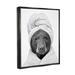 Stupell Industries Bear Hair Towel Funny Animal by Annalisa Latella Graphic Art Canvas in Gray | 21 H x 17 W x 1.7 D in | Wayfair aw-301_ffb_16x20
