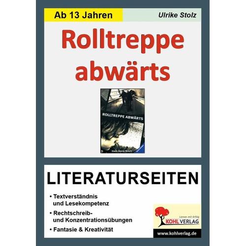 Rolltreppe abwärts / Literaturseiten