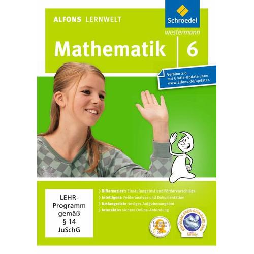 Alfons Lernwelt Lernsoftware Mathematik – aktuelle Ausgabe, DVD-ROM – Schroedel / Westermann Bildungsmedien