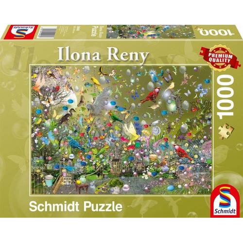 Schmidt 59948 - Ilona Reny, Im Dschungel der Papageien, Puzzle, 1000 Teile - Schmidt Spiele