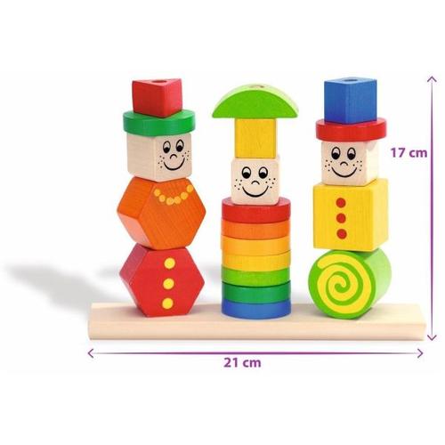 Eichhorn 100073422 - Figuren Steckpuzzle aus Holz - Simba Toys